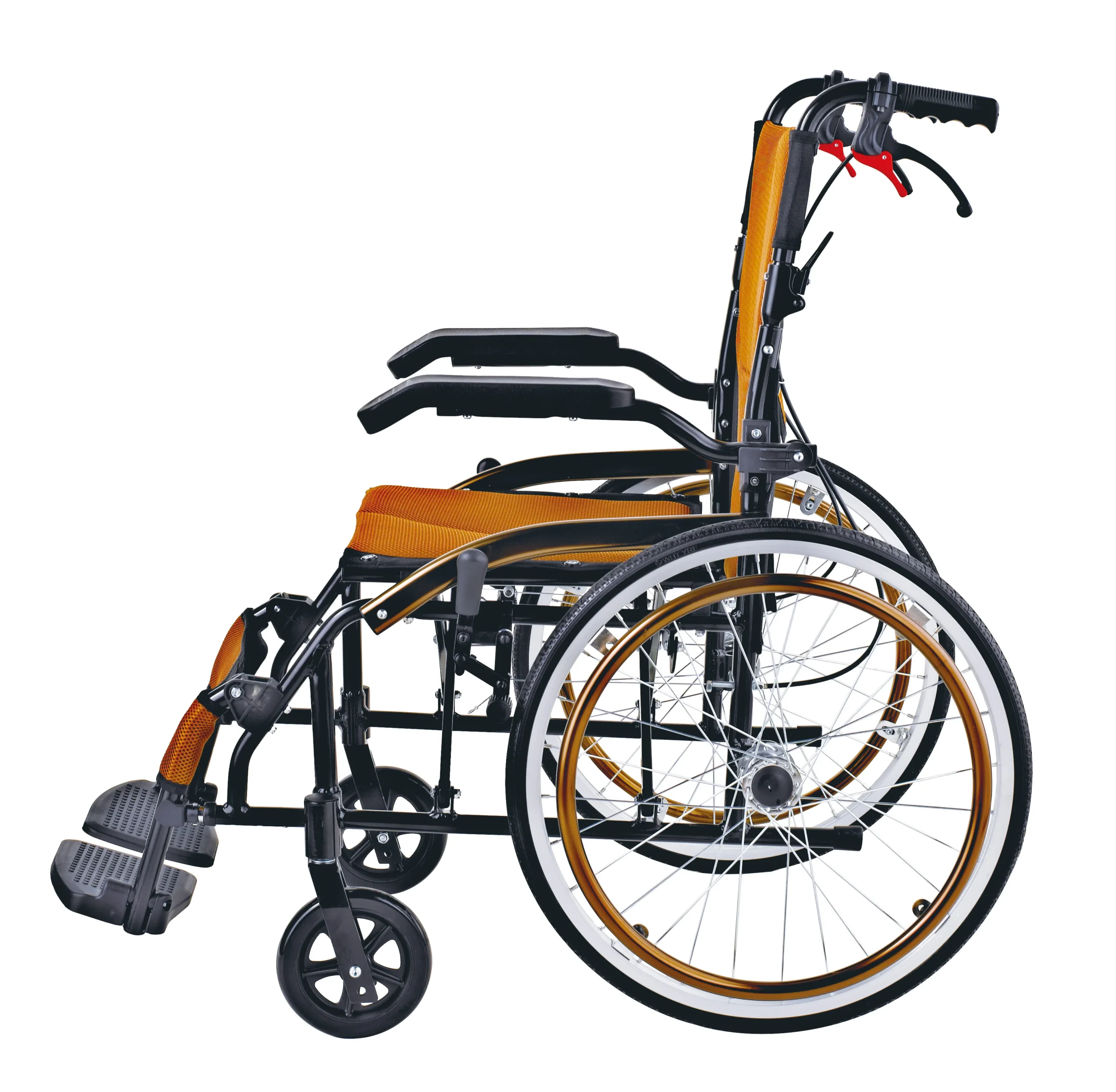 Aluminium Portable Folding Wheelchair - Image 3