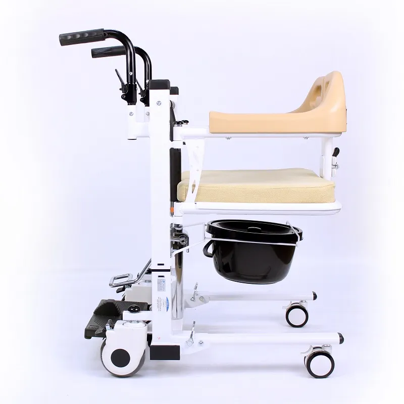 Hydraulic Transfer Commode Wheelchair - Image 2